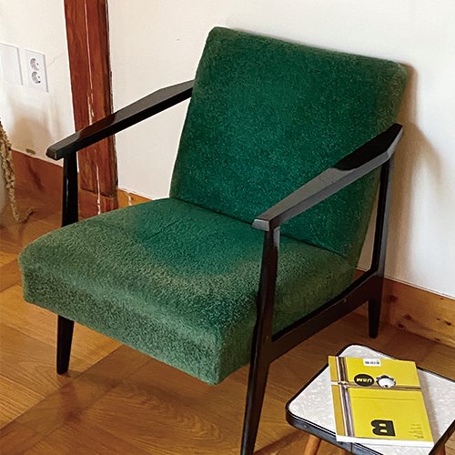 60s vintage green armchair