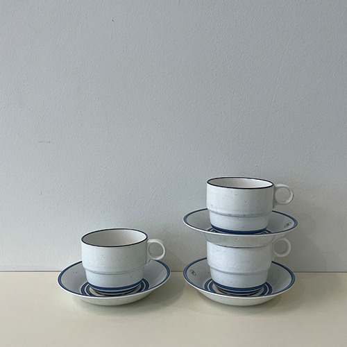 vintage blue teacup