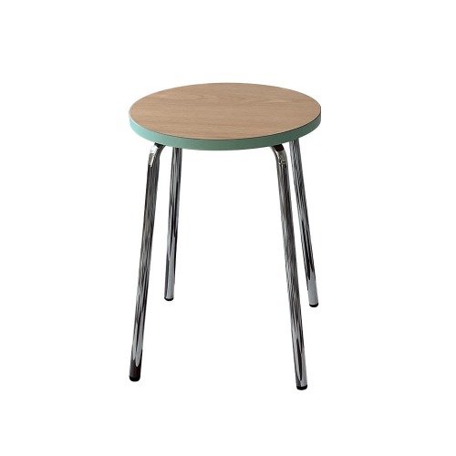 wood color edge stool